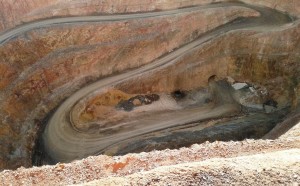 The deep hole of Cobar's copper mine.