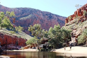 The waters of Ormiston Gorge
