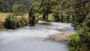 The crossing near Kingwill Bridge allows 4WD owners to wash the dust from their wheels.