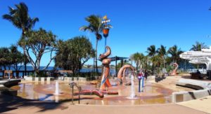 The wet play area at Yeppoon