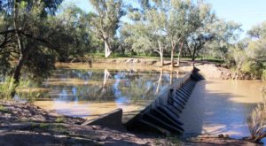 Weir on the Barcoo at Isisford